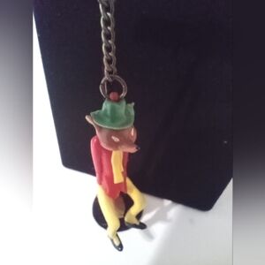 Pinocchio‎ Character Honest John Fox   Keychain Purse Charm RARE Vintage